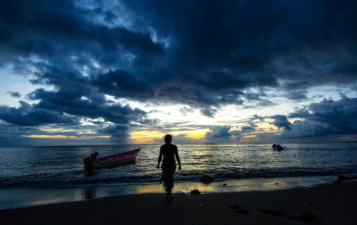 St Lucia sunset.