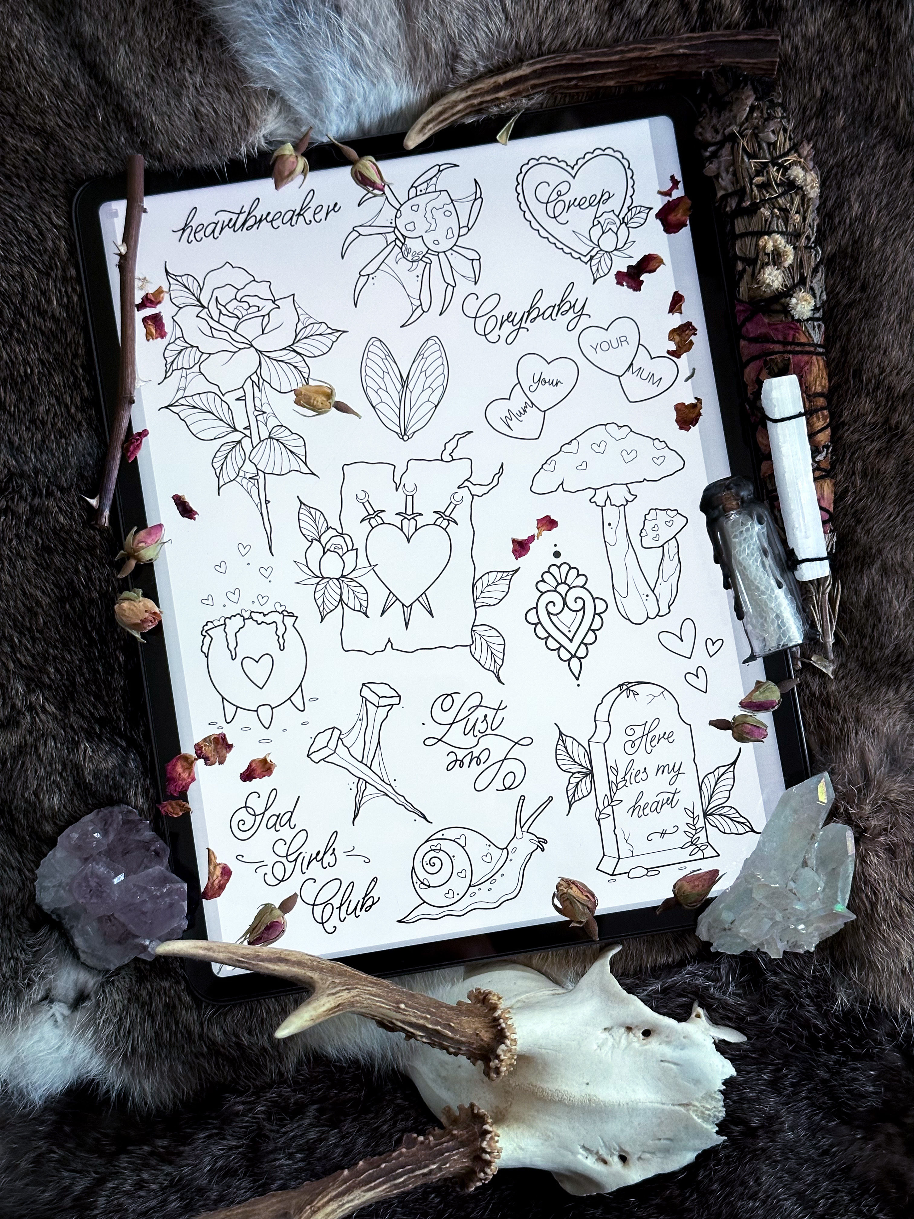 Valentines Day 2023 Print - Fauntooth Tattoo