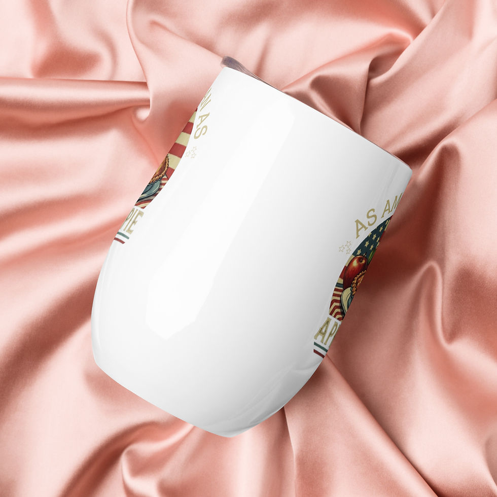 Thumbnail: As American As Apple Pie (Design 2) Wine tumbler
