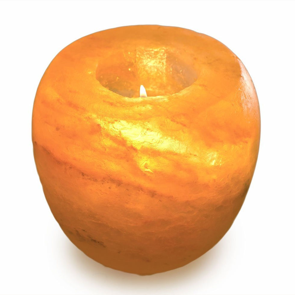 Thumbnail: Apple Shape Himalayan Salt Candle Holder Wedding Centerpieces Himalayan Salt