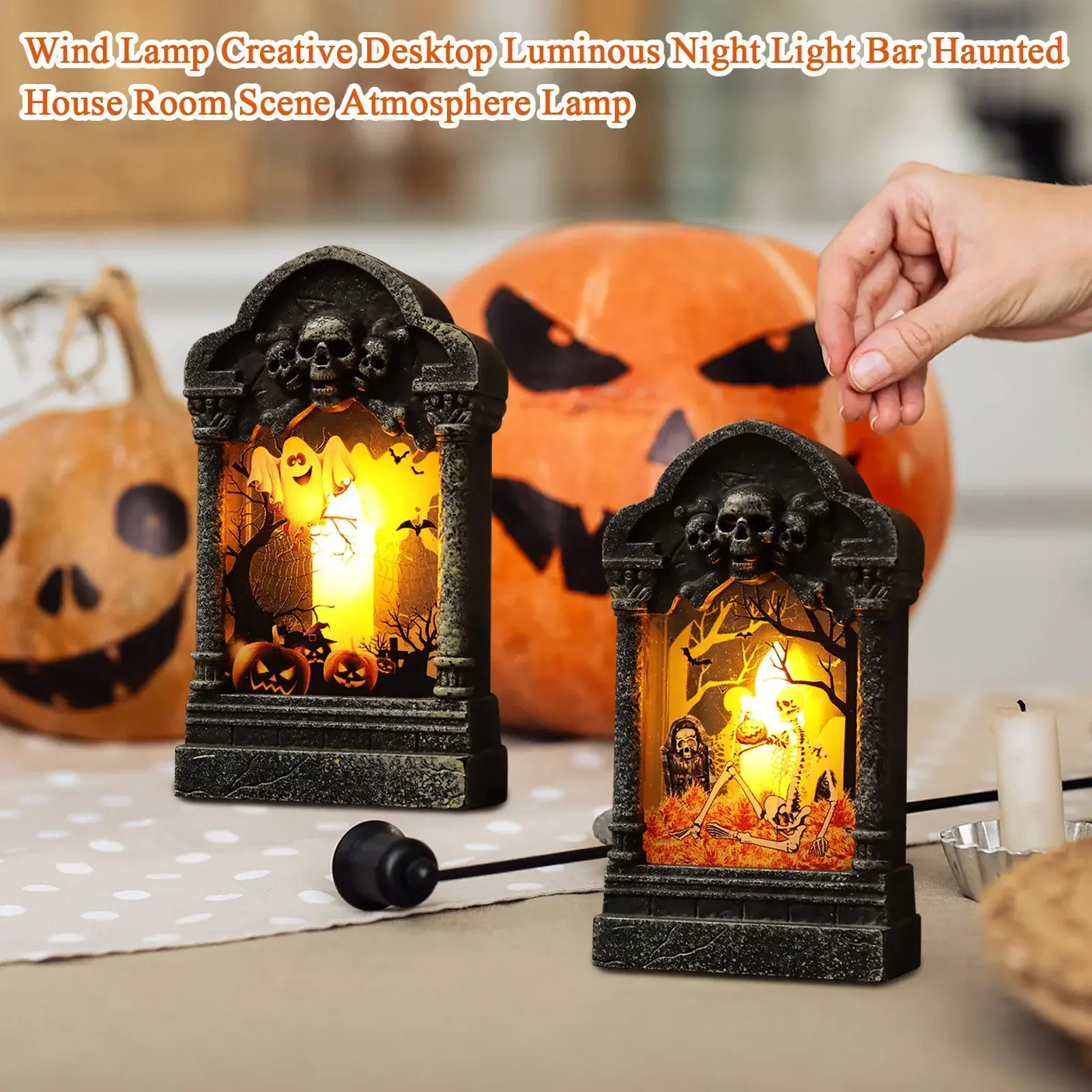 Halloween Headstone Light Halloween Party Decoration LED Lamp