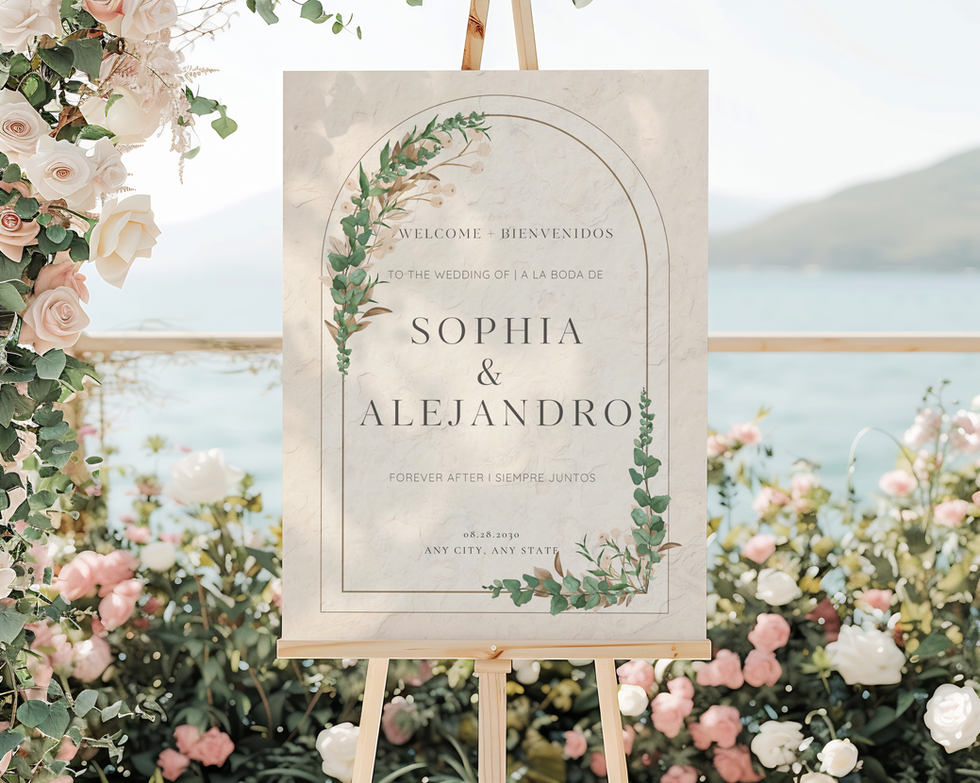 The Sophia Collection- Welcome Sign [Bilingual]