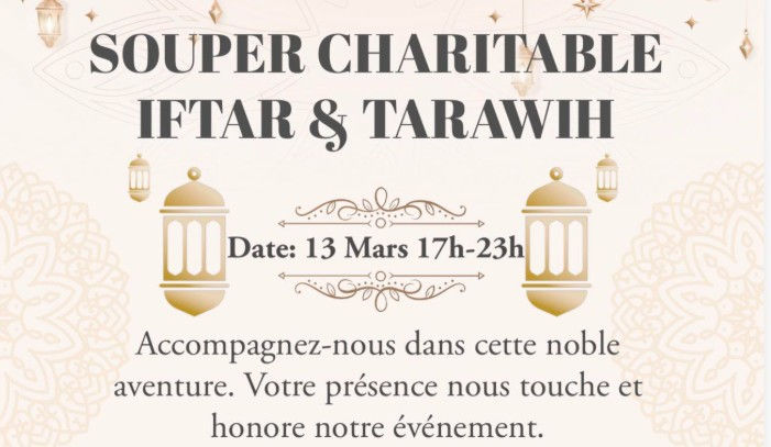 Souper charitable du 13 mars 2026