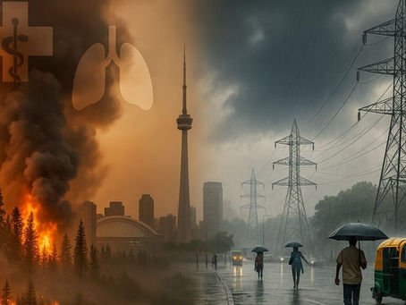 Heat VS Rain: How Canada’s Wildfire Smoke and India’s Uneven Monsoon Are Rewriting Public Health and Power Plants