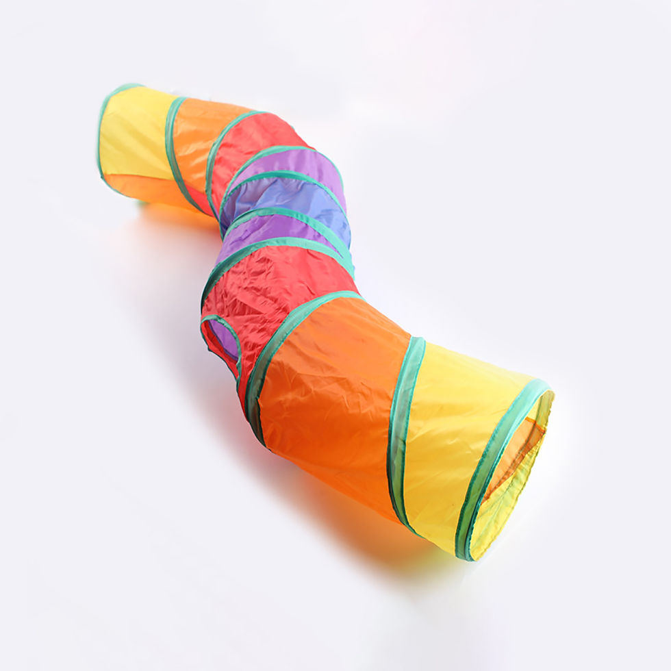 Thumbnail: Cat Tunnel Tube Foldable Cat Toys Kitty Training Interactive Fun Toy Tunnel Bore