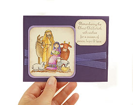 christ childs birth eggplant scene handmade card littlu4u 03.JPG