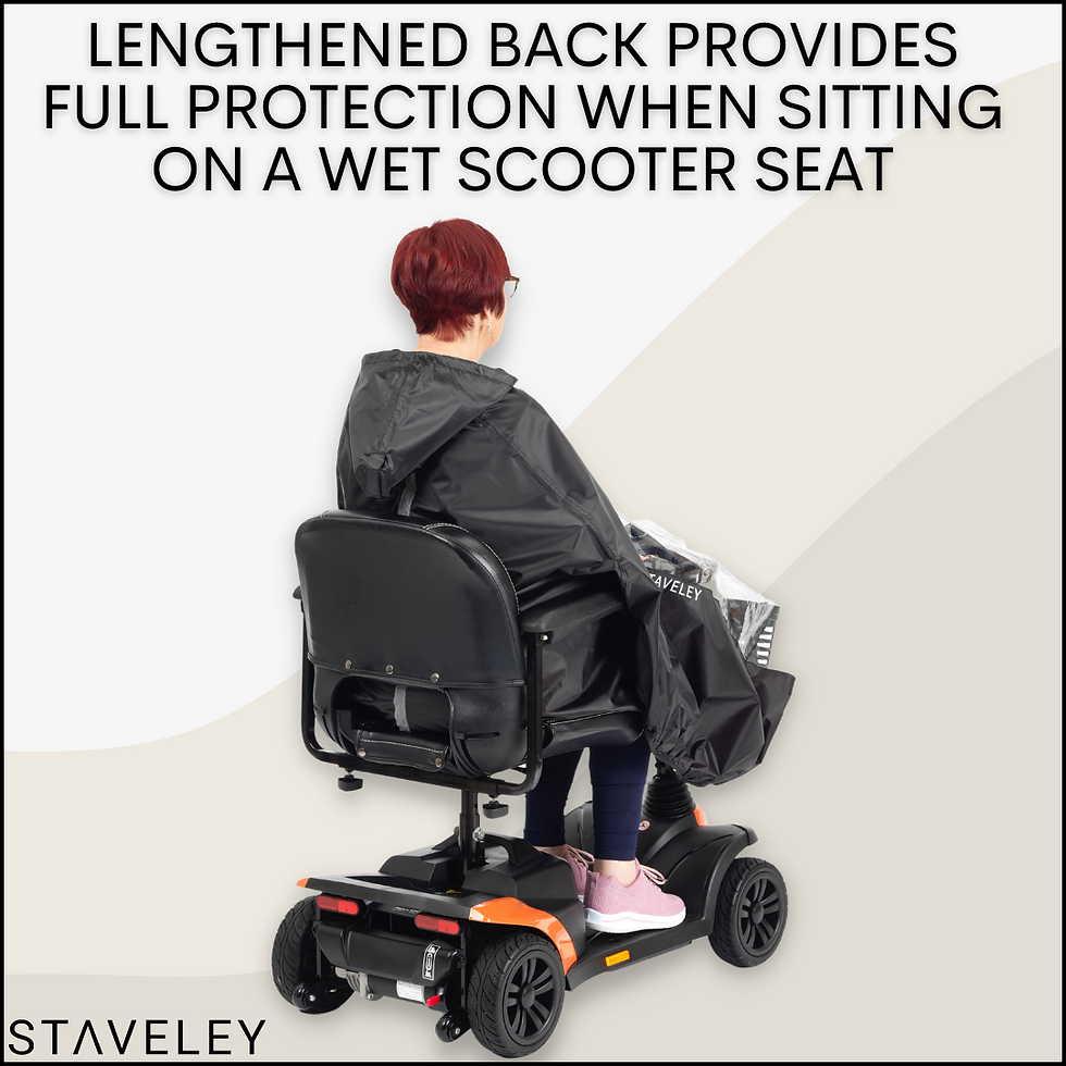 Thumbnail: Staveley Standard Size Mobility Scooter Cape | Waterproof Rain Poncho Cover