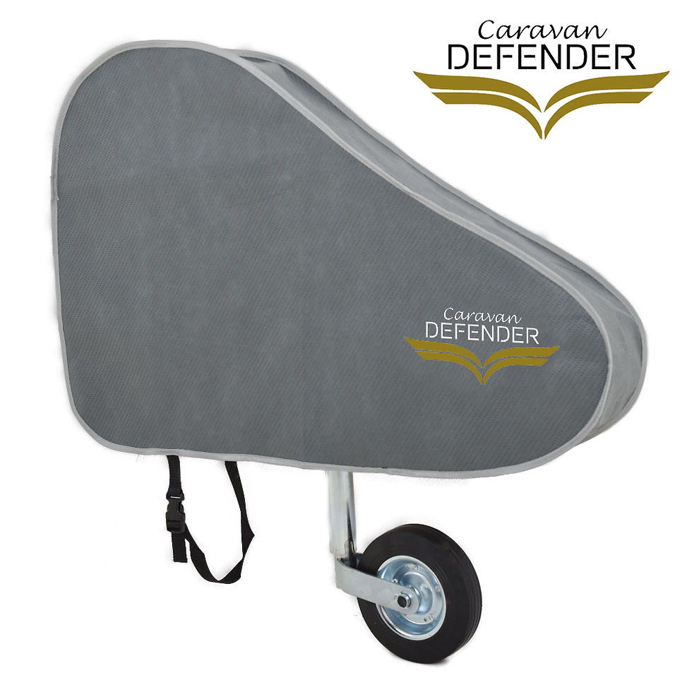 Caravan Defender Tow Hitch Cover Light Grey/Silver