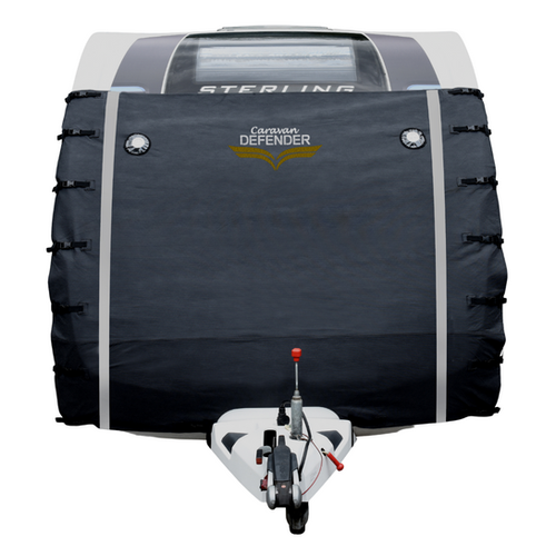 Caravan Defender Dark Front Towing Cover Caravan Defender