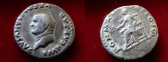 Vespasian Denarius 69-79 CE