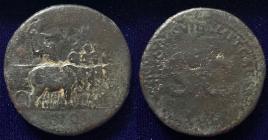 My first Flavian Sestertius