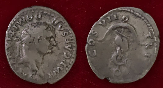 Domitian AR Denarius 81 CE (Group 1)                          RIC 2