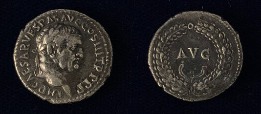 Vespasian AR Denarius 71 CE                                             RIC 1422AA(unpublished)