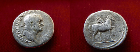 Vespasian Denarius 76 CE