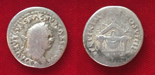 Titus AR Denarius 80 CE January 1-June 30