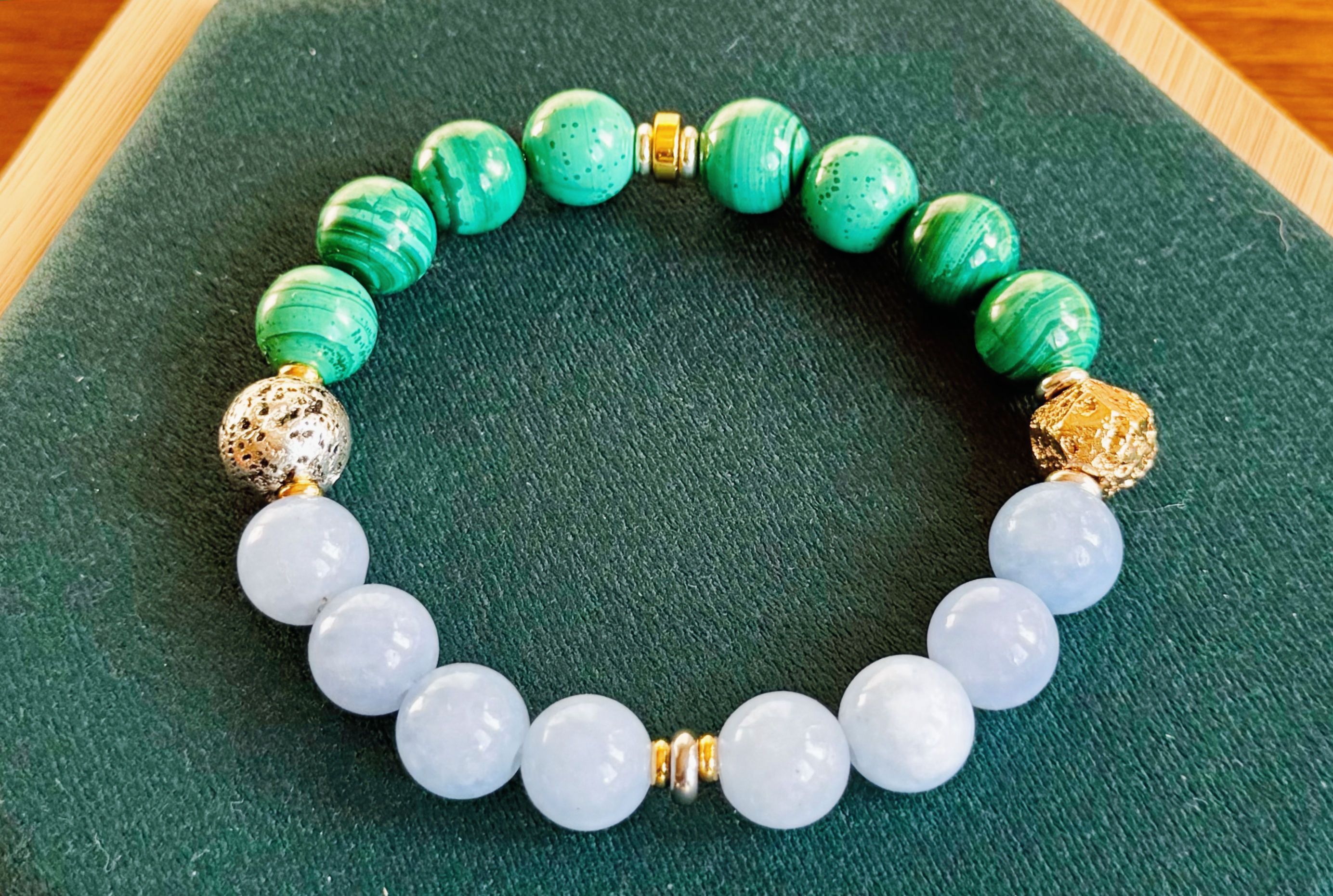 Malachite et aigue-marine