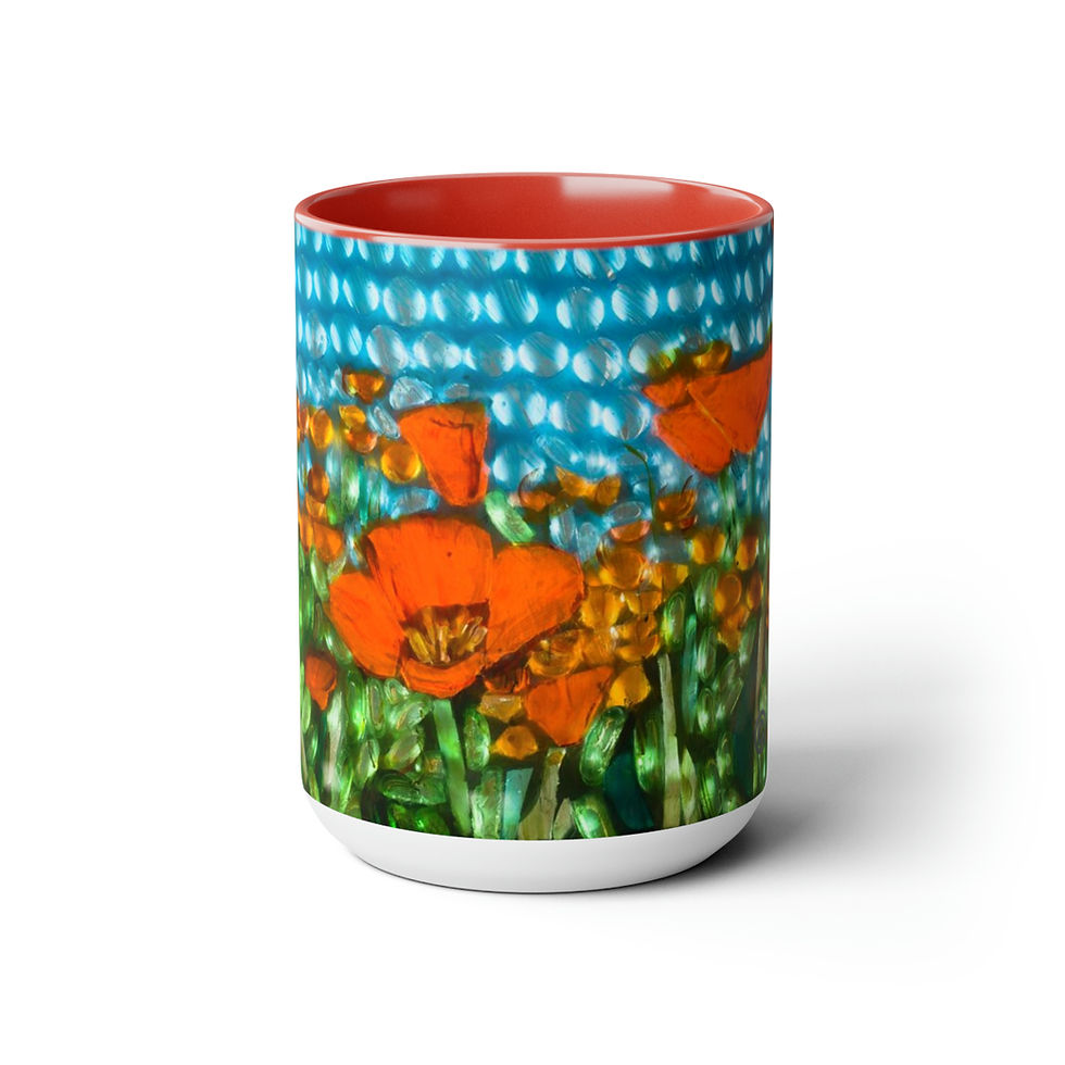 Thumbnail: Two-Tone Coffee Mugs, 15oz