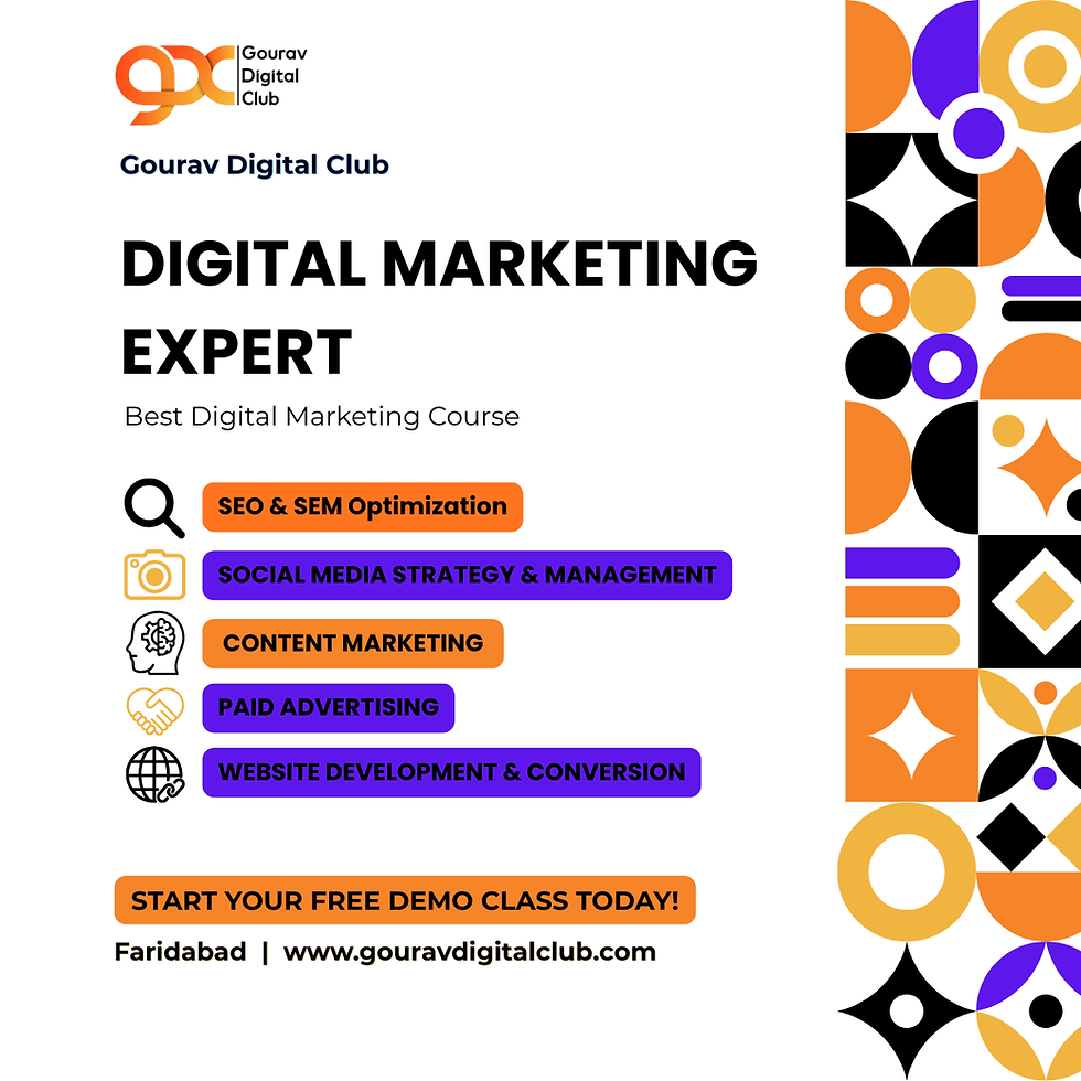 digital marketing course in Faridabad,