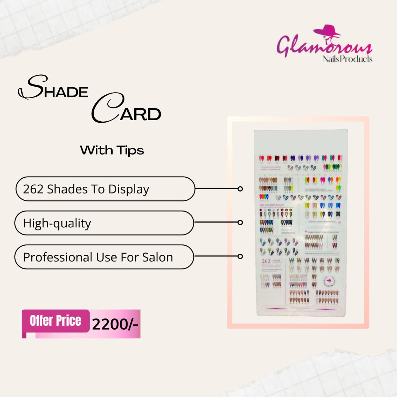 Shade Card with tips