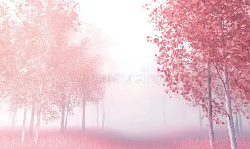 dreamy-pink-forest-landscape-misty-atmosphere-vibrant-foliage-ai-generated-357313282.webp