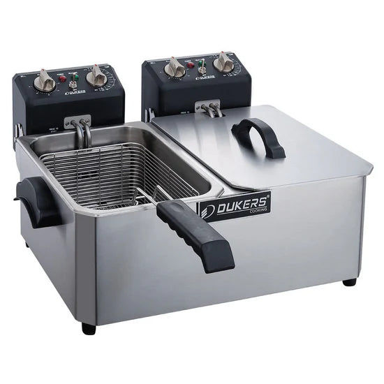 20lb Two Basket Electric Countertop Fryer
