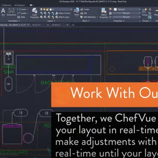 To Be the Fastest: We've streamlined the most critical phase. You provide your space dimensions and menu concept online, and our specialists deliver optimized commercial kitchen layouts in days, not weeks.