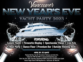 Vancouver New Year 's Eve Yacht Party 2022