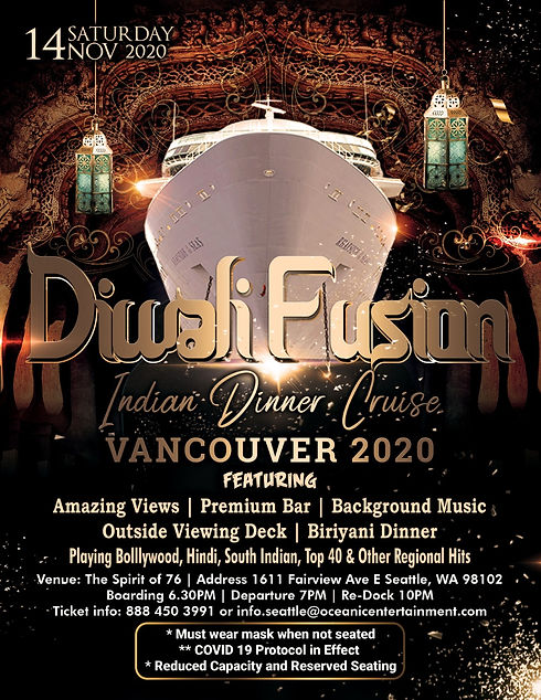 Diwali Boat Party Vancouver things to di