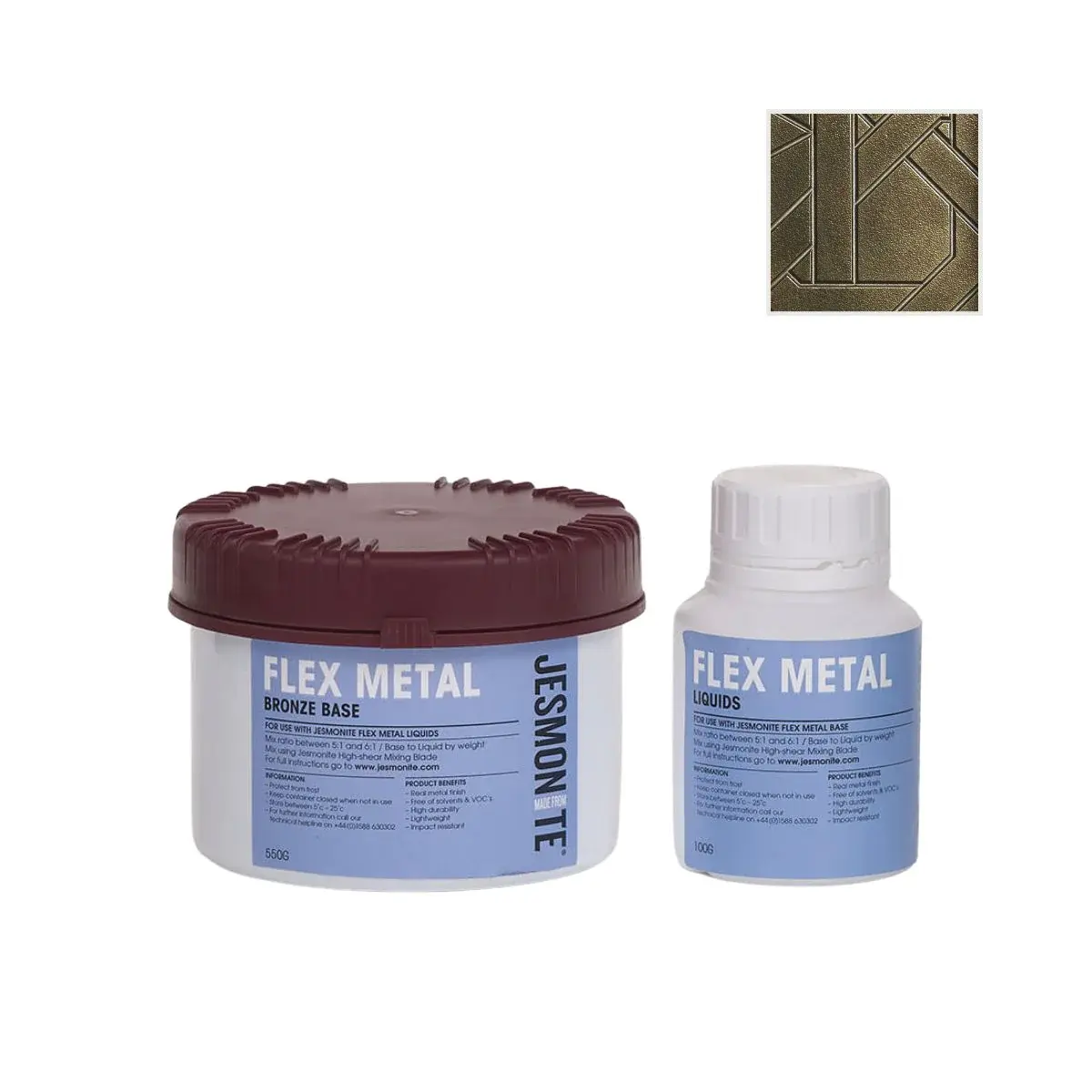 Brass, Jesmonite Flex Metal Gel Coat Kit