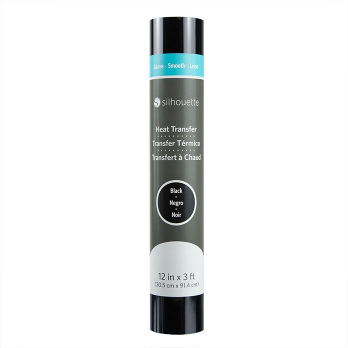 Silhouette Heat Transfer - Smooth, 30.5cm x 0.9m, Black