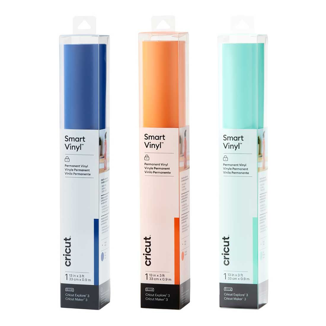 Smart Vinyl™ Sampler – Permanent (3 ft) Orange - Blue - Mint