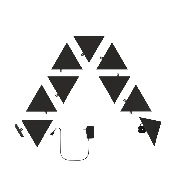 Nanoleaf Limited Edition Ultra Black Triangles Smarter Kit (9PK