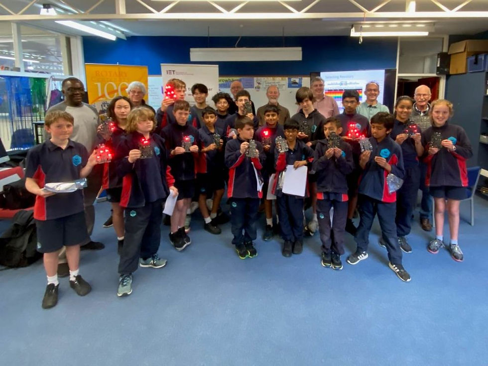 Newlands Intermediate Students demonstrate their working Robots at the end of the workshop