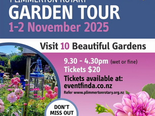 Plimmerton Rotary Garden Tour 1 & 2 November