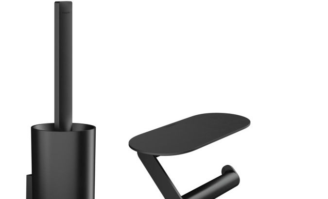 Trendy Matt Black & White Bathroom Accessories