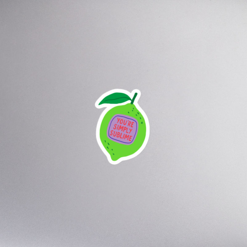 sticker 'simply sublime'