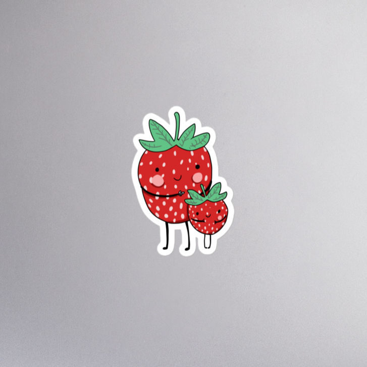 stickers 'I love you berry much'