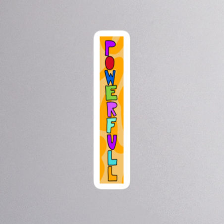 sticker 'powerful'