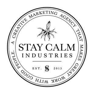 Stay Calm Industries emblem mark in black
