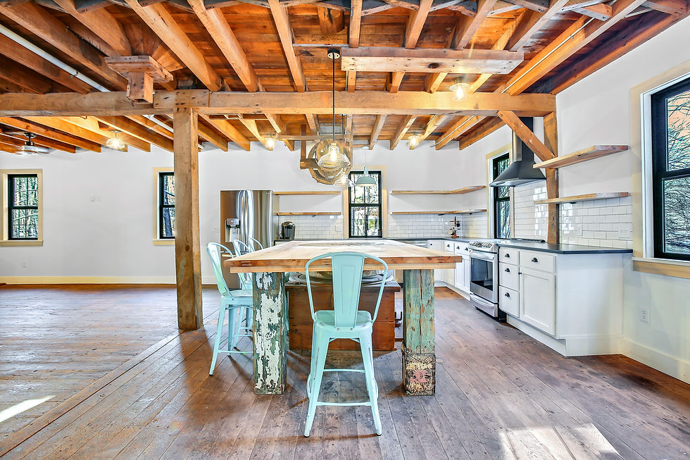 Interior view of the kitchen space in the
Remodel Grist Mill in Shawnee On The Delaware, East Stroudsburg, PA