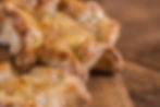 Close-up of delicious pastries on wooden board, Tabora Farms.