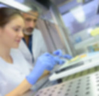 Scientists in lab
