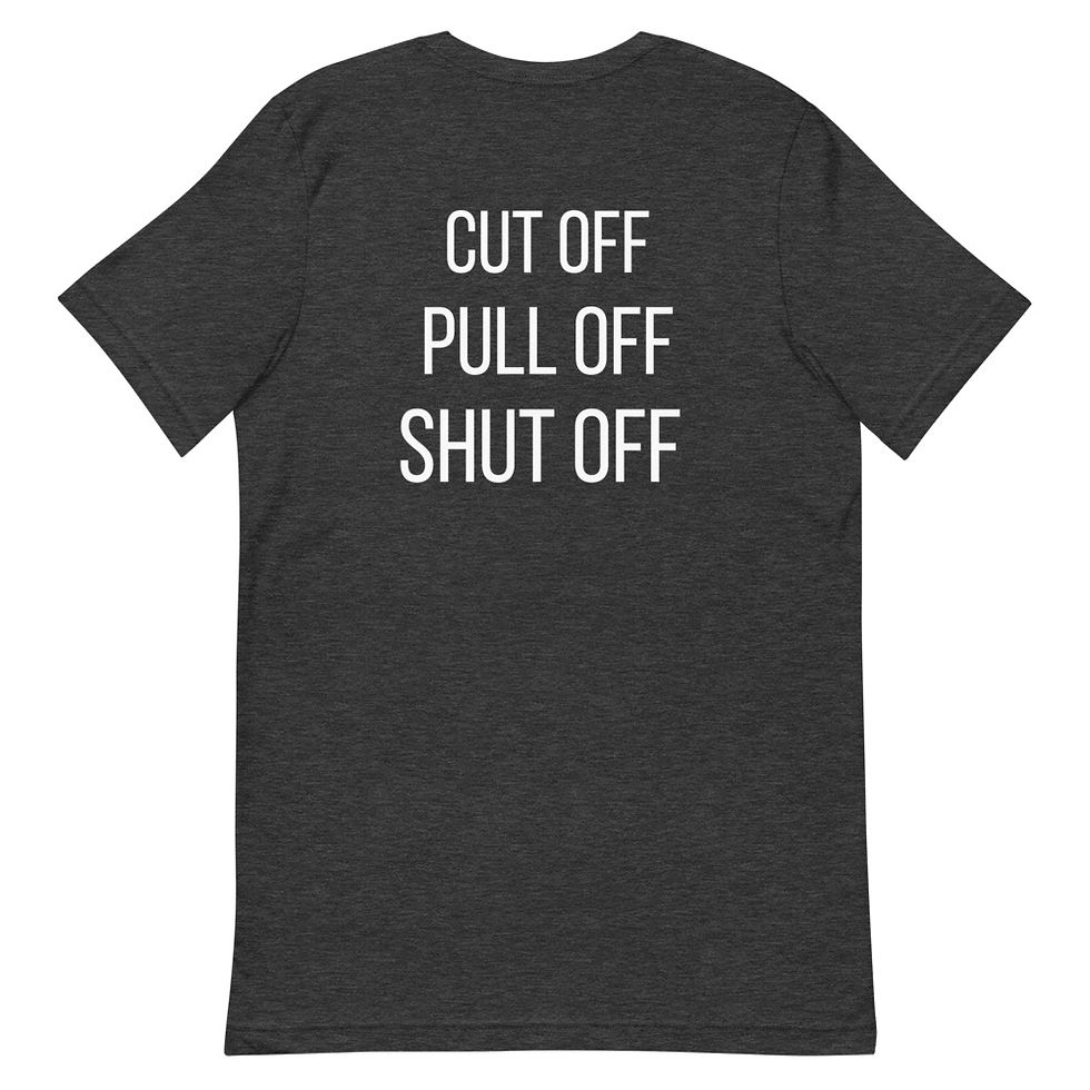 Thumbnail: Front & Back Cut Off - Pull Off - Shut Off T-Shirt