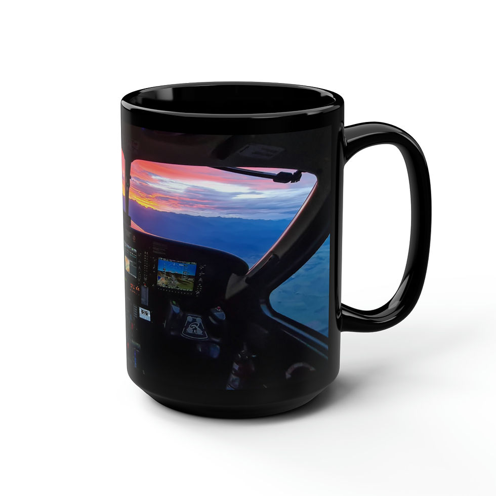 Thumbnail: Sunrise Black Mug, 15oz