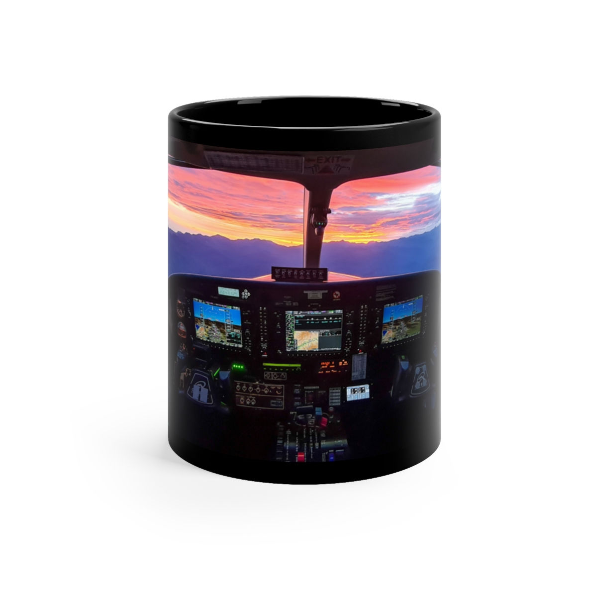 Sunrise 11oz Black Mug