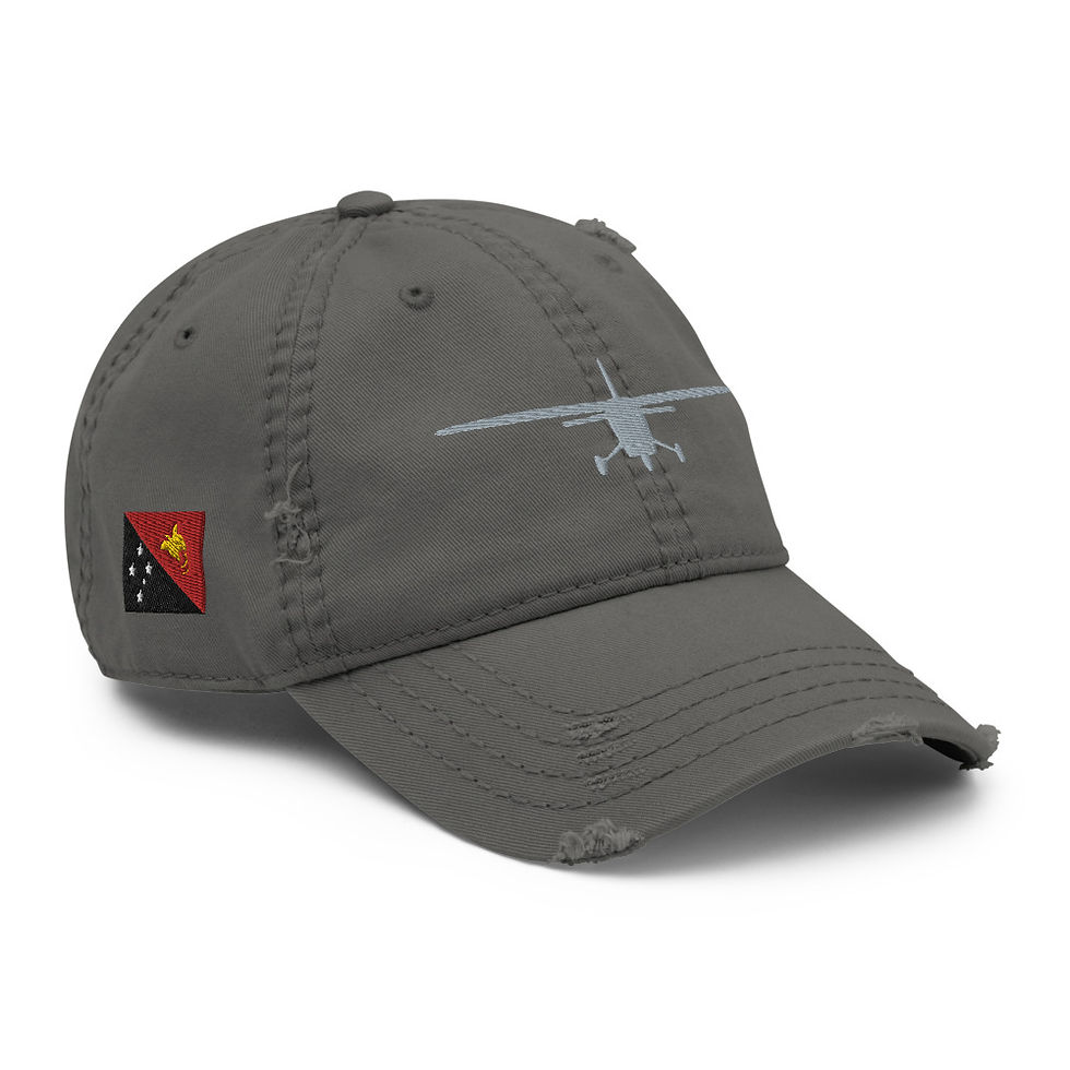 Thumbnail: Distressed Dad Hat- Papua New Guinea Flag 