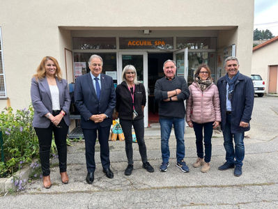 Une visite riche d’enseignements de la SPA de Saint-Etienne Loire avec Pierre Porterat, Nadine Clair et l’équipe de l’association.
