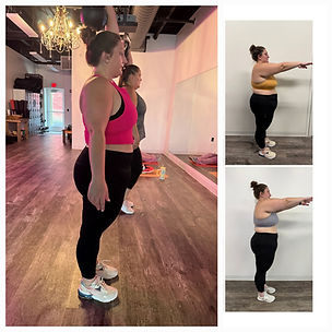 Client before and after photos