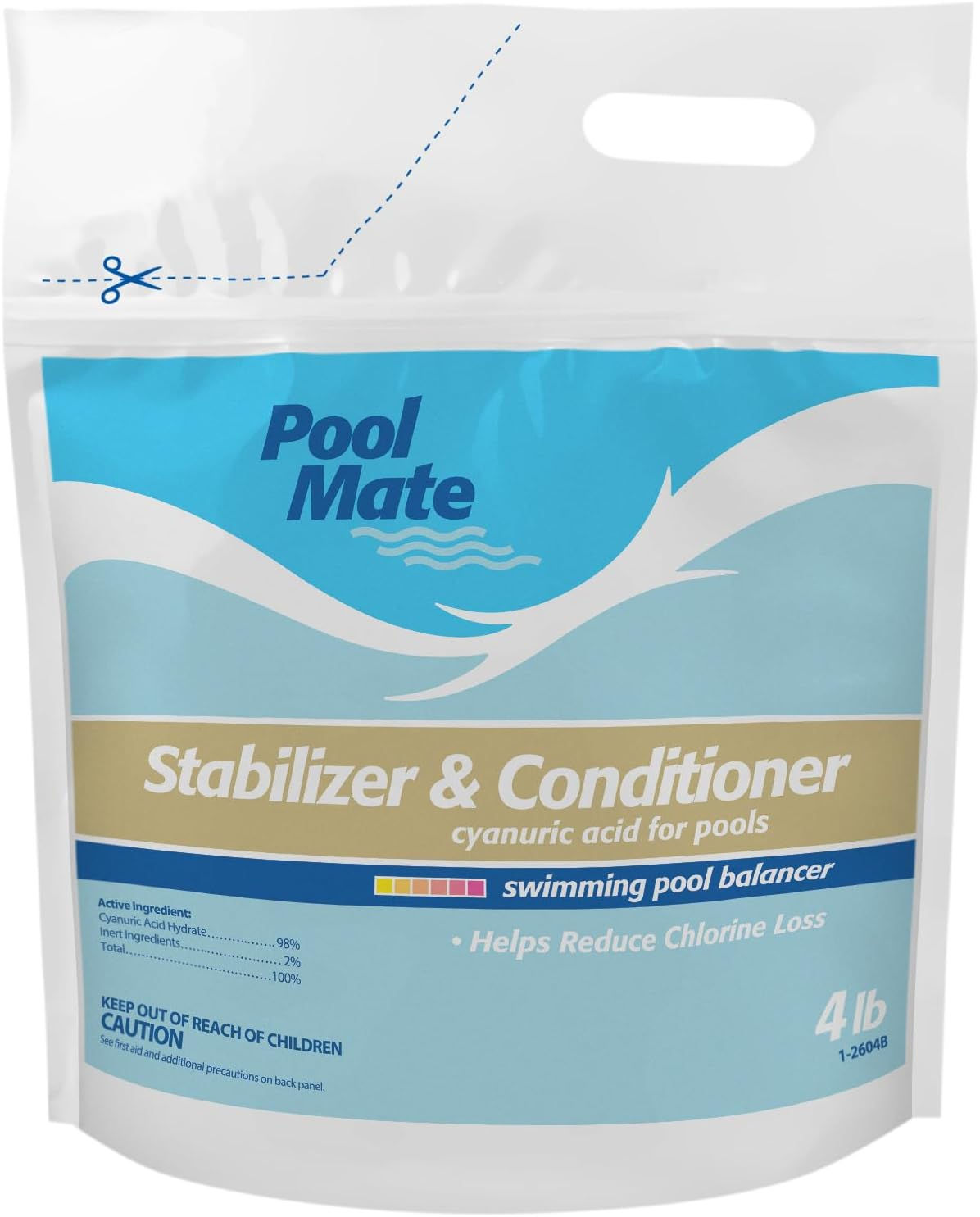 4-Pounds Premium Pool Stabilizer and Conditioner, Concentrated Cyanuric acid