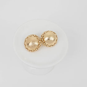 Statement gold earrings
